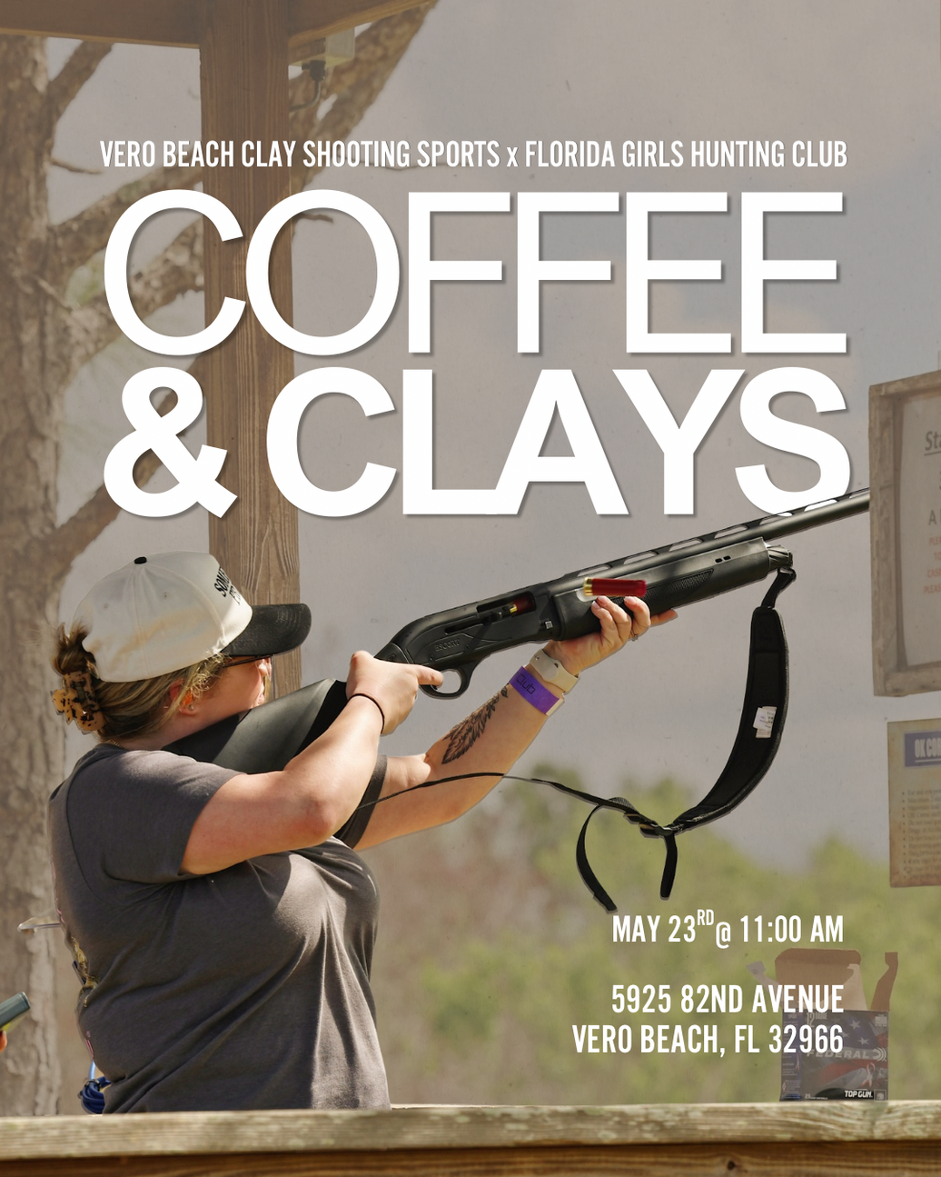 Coffee & Clays May 23rd at Vero Beach Clay Shooting Sports (NON-MEMBERS)