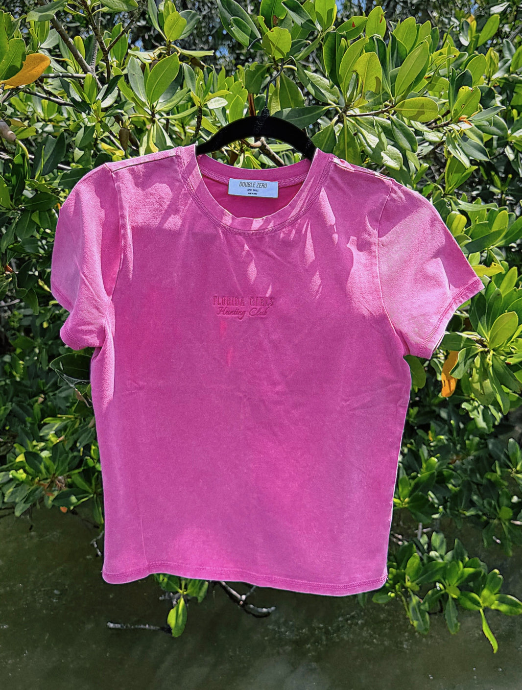 Pink Fitted FGHC T-Shirt - Pink Embroidery