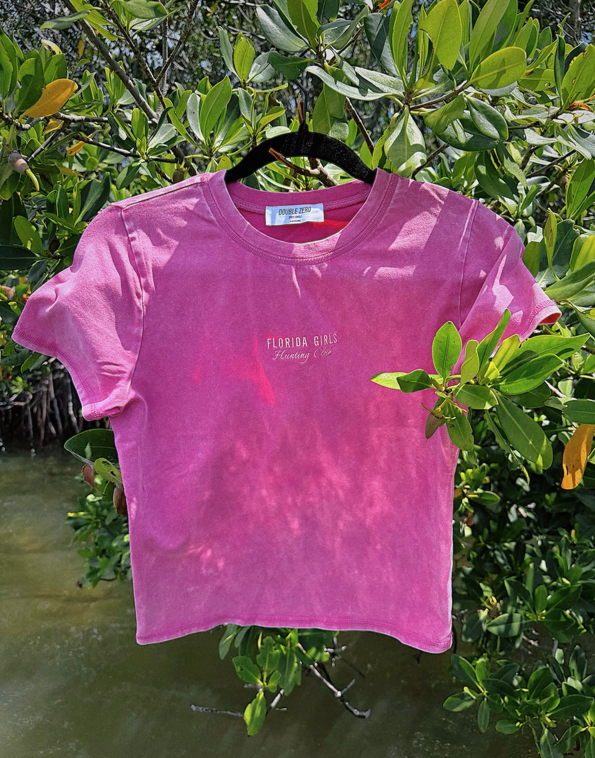 Pink Fitted FGHC T-Shirt - White Embroidery